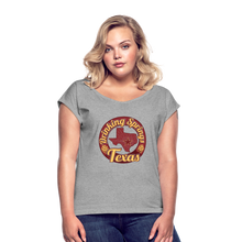 Load image into Gallery viewer, Women's Roll Cuff T-Shirt - heather gray