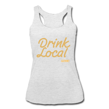 Load image into Gallery viewer, Drink Local Racerback Tank - heather white