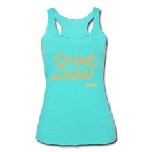 Load image into Gallery viewer, Drink Local Racerback Tank - turquoise
