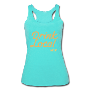 Drink Local Racerback Tank - turquoise