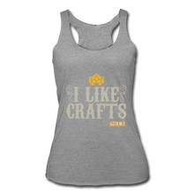 Load image into Gallery viewer, I Like Crafts Racerback Tank - heather gray