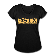 Load image into Gallery viewer, Women's Tri-Blend V-Neck T-Shirt - black