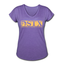 Load image into Gallery viewer, Women's Tri-Blend V-Neck T-Shirt - purple heather