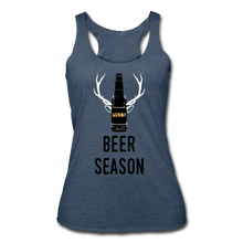 Load image into Gallery viewer, Beer Season- Women’s Tri-Blend Racerback Tank - heather navy