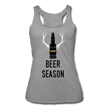 Load image into Gallery viewer, Beer Season- Women’s Tri-Blend Racerback Tank - heather gray