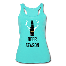 Load image into Gallery viewer, Beer Season- Women’s Tri-Blend Racerback Tank - turquoise
