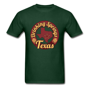 Drinking Springs Logo Tee - forest green