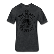 Load image into Gallery viewer, Fitted Cotton/Poly T-Shirt by Next Level - heather black