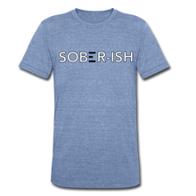 Load image into Gallery viewer, Sober-ish Unisex Tri-Blend T-Shirt - heather Blue
