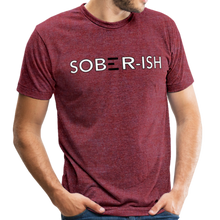 Load image into Gallery viewer, Sober-ish Unisex Tri-Blend T-Shirt - heather cranberry
