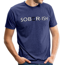 Load image into Gallery viewer, Sober-ish Unisex Tri-Blend T-Shirt - heather indigo