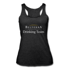 Load image into Gallery viewer, Belterra Drinking Team, Ladies Racerback Tank - heather black