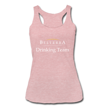 Load image into Gallery viewer, Belterra Drinking Team, Ladies Racerback Tank - heather dusty rose