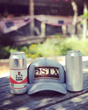 Load image into Gallery viewer, DSTX Leather Patch SnapBack Trucker Hat
