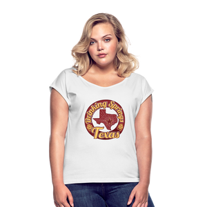 Women's Roll Cuff T-Shirt - white