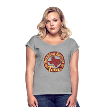 Load image into Gallery viewer, Women&#39;s Roll Cuff T-Shirt - heather gray
