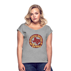 Women's Roll Cuff T-Shirt - heather gray