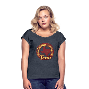 Women's Roll Cuff T-Shirt - navy heather