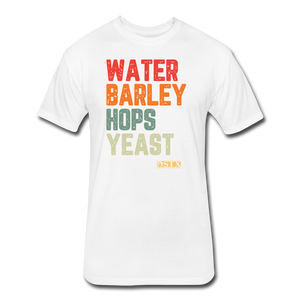 Water/Barley/Hops/Yeast - white