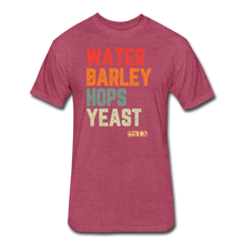 Load image into Gallery viewer, Water/Barley/Hops/Yeast - heather burgundy
