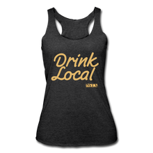 Load image into Gallery viewer, Drink Local Racerback Tank - heather black
