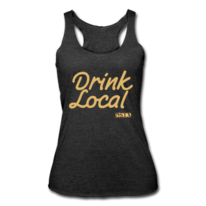 Drink Local Racerback Tank - heather black
