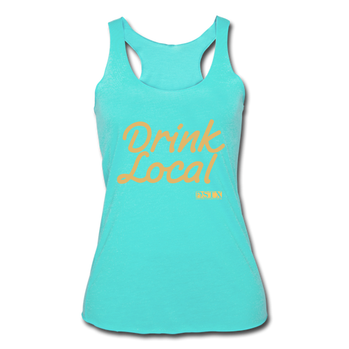 Drink Local Racerback Tank - turquoise