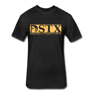 Fitted Cotton DSTX Logo Tee - black