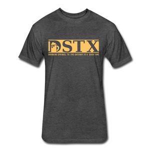 Fitted Cotton DSTX Logo Tee - heather black