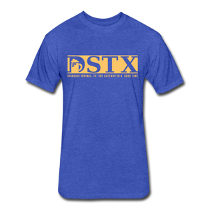 Fitted Cotton DSTX Logo Tee - heather royal