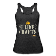 Load image into Gallery viewer, I Like Crafts Racerback Tank - heather black
