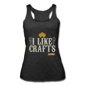 I Like Crafts Racerback Tank - heather black