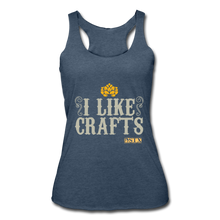 Load image into Gallery viewer, I Like Crafts Racerback Tank - heather navy

