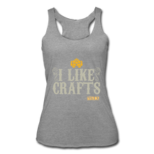Load image into Gallery viewer, I Like Crafts Racerback Tank - heather gray
