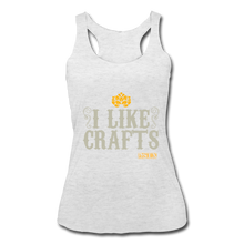 Load image into Gallery viewer, I Like Crafts Racerback Tank - heather white
