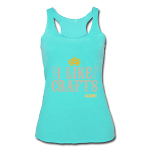 I Like Crafts Racerback Tank - turquoise