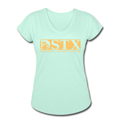 Women's Tri-Blend V-Neck T-Shirt - mint