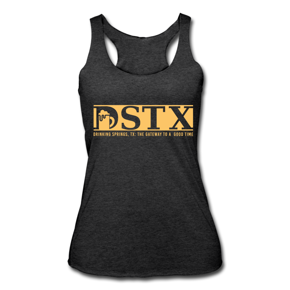 DSTX Logo Women’s Tri-Blend Racerback Tank - heather black