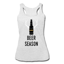 Load image into Gallery viewer, Beer Season- Women’s Tri-Blend Racerback Tank - heather white
