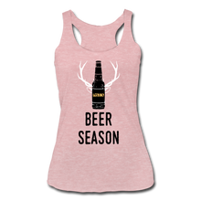 Load image into Gallery viewer, Beer Season- Women’s Tri-Blend Racerback Tank - heather dusty rose
