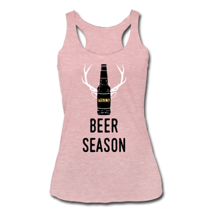 Beer Season- Women’s Tri-Blend Racerback Tank - heather dusty rose