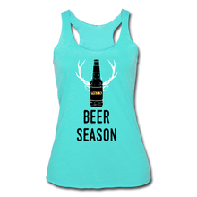 Load image into Gallery viewer, Beer Season- Women’s Tri-Blend Racerback Tank - turquoise
