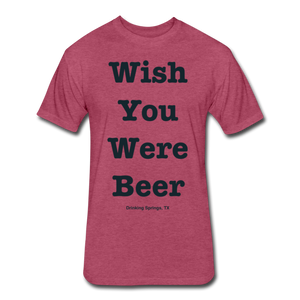 Wish you were beer - heather burgundy