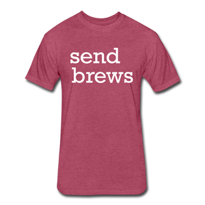 Send Brews - heather burgundy