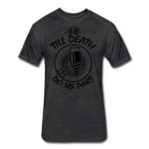 Fitted Cotton/Poly T-Shirt by Next Level - heather black