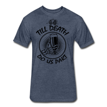 Load image into Gallery viewer, Fitted Cotton/Poly T-Shirt by Next Level - heather navy
