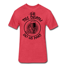 Load image into Gallery viewer, Fitted Cotton/Poly T-Shirt by Next Level - heather red
