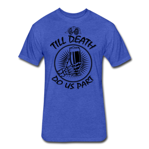 Fitted Cotton/Poly T-Shirt by Next Level - heather royal