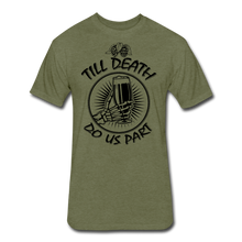 Load image into Gallery viewer, Fitted Cotton/Poly T-Shirt by Next Level - heather military green
