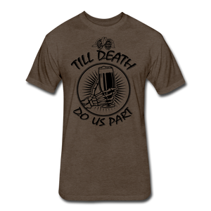 Fitted Cotton/Poly T-Shirt by Next Level - heather espresso